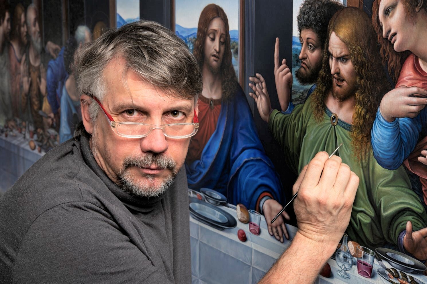 Stano Lajda, Ultima Cena, Cenacolo, Last Supper, Leonardo da Vinci