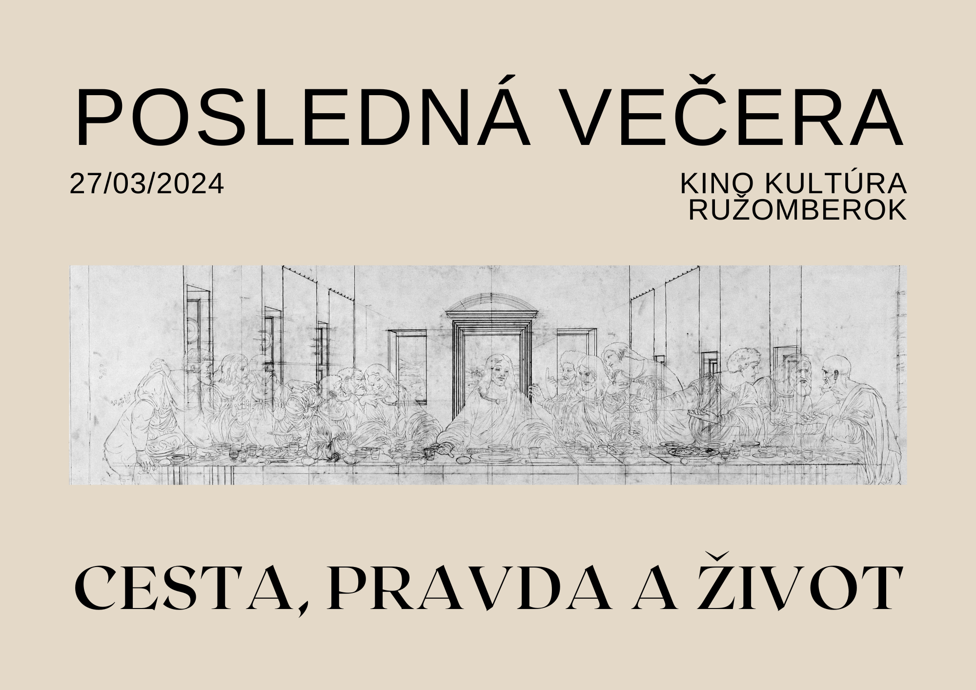 Predpremiéra nového TV dokumentu o Poslednej večeri v Ružomberku sa blíži